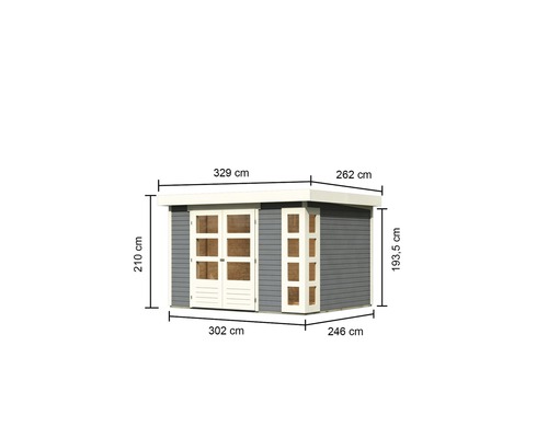 Gartenhaus mit Abmessungen