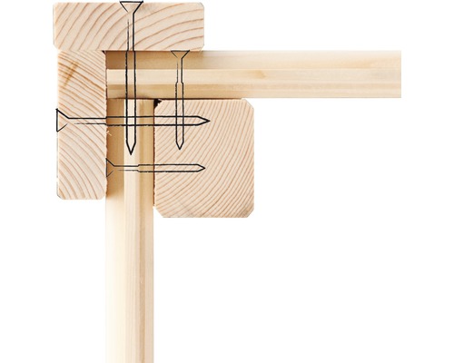 Holzkonstruktion mit Schrauben