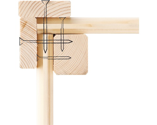 Holzkonstruktion mit Schrauben