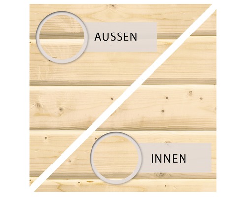 Holzpanel für den Außen- und Innenbereich