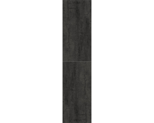 Zwei dunkle Bodenfliesen mit Betonoptik