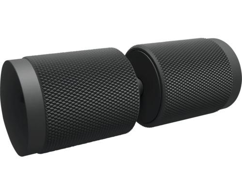 Zwei runde, gerändelte Drehknöpfe