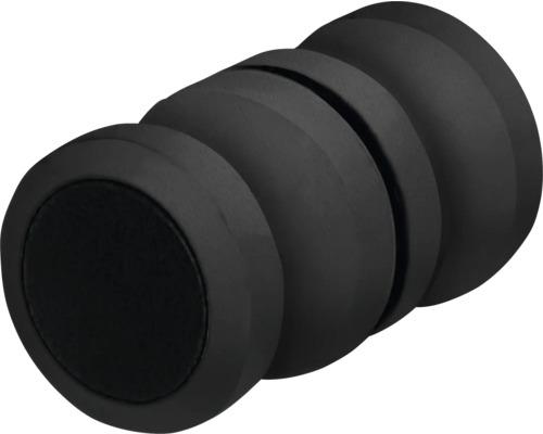 Schwarzer Möbelknopf aus Holz