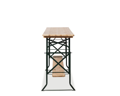 Festzeltgarnitur mit Holztischplatte und Metallgestell