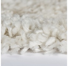 Detailansicht eines Teppichs mit hohem Flor