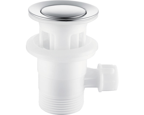 Waschbeckenstöpsel aus Kunststoff mit Chromoberfläche