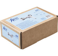 Verpackung einer Duscharmatur der Marke Form and Style