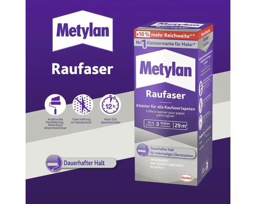 Metylan Raufaser Kleisterpackung für Raufasertapeten
