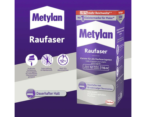 Metylan Raufaser Kleister für Raufasertapeten Packung