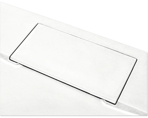 Ausschnitt eines Waschtisches mit rechteckigem Ausschnitt