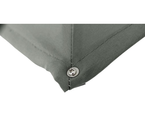 Detailansicht eines Pavillondachs mit Schraube