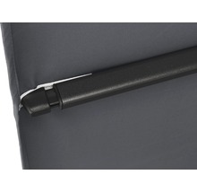 Detailansicht eines Sonnenschirms mit Gestell