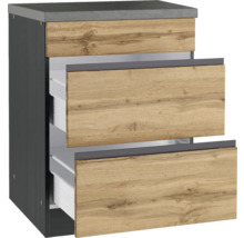 Held Möbel Kochfeldumbauschrank PISA BxTxH 60 x 60 x 86 cm wildeiche matt zerlegt 476.2.6310
