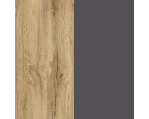 Dekorplatte mit Holzstruktur und unifarbener Oberfläche