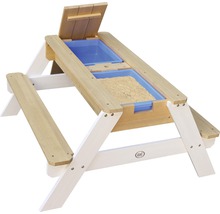 Kinder Picknicktisch Nick Holz braun weiß