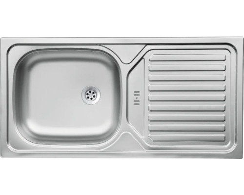 Edelstahlspüle mit Abtropffläche