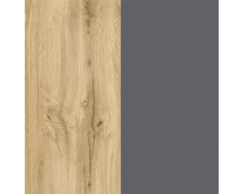 Holzdekorplatte mit Holzstruktur und einfarbiger Platte