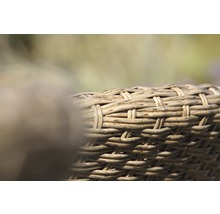 Detailaufnahme eines geflochtenen Korbs