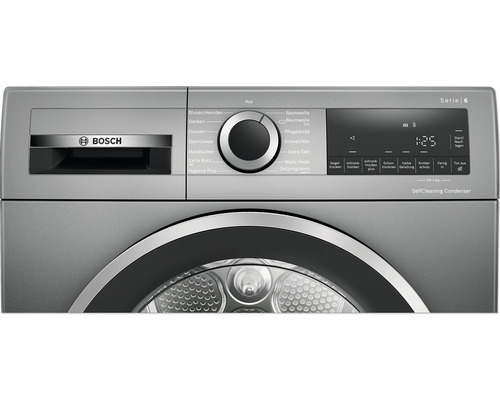Bosch Waschmaschine der Serie 6 mit Display, Programmwähler und Logo