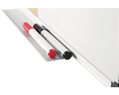 Whiteboard mit Stifthalterung und zwei Stiften