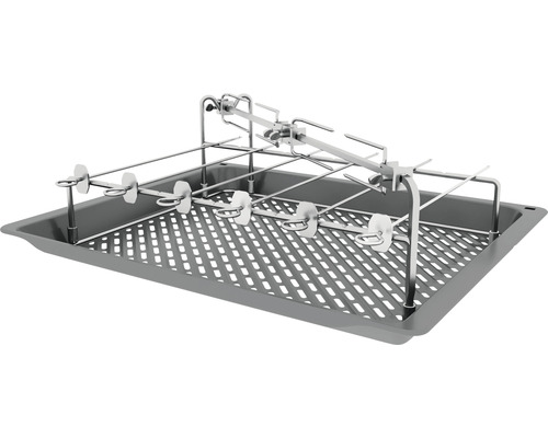 Grillaufsatz mit Spießen und Tropfschale