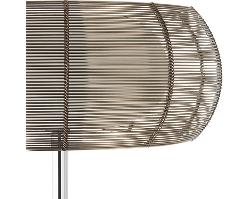 Stehlampe mit Schirm aus Metalldraht
