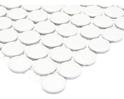 Mosaikfliese mit runden Keramiksteinen