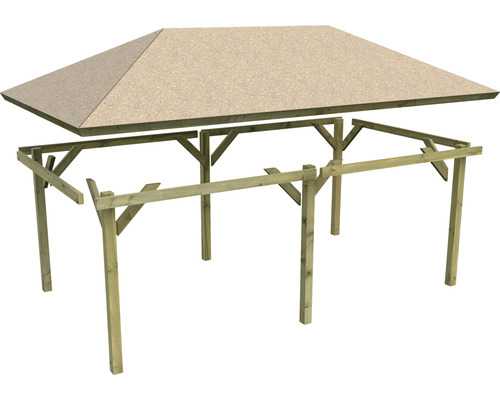 Holzpavillon Bausatz mit Dach