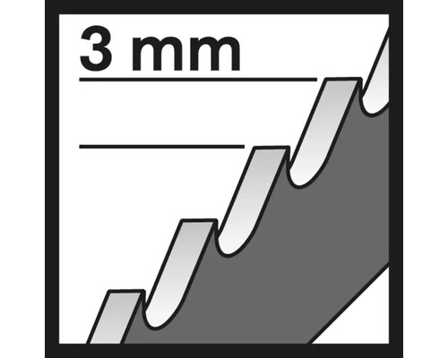 Symbol für eine Zahnteilung von 3 Millimetern