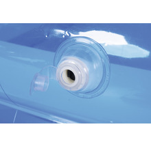 Aufstellpool Fast-Set-Pool Familypool PVC eckig 197x143x49 cm ohne Zubehör blau/weiss