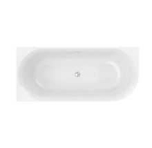 Vorwandbadewanne Raumsparbadewanne OTTOFOND Afinar Corner 80 x 180 cm weiß Glänzend Glatt 703944