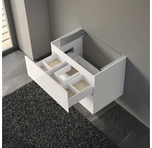Waschtischunterschrank KEUCO X-Line BxHxT 80 x 60,5 cm x 49 cm Frontfarbe weiß glänzend glanz 33163300000