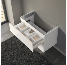 Waschtischunterschrank KEUCO X-Line BxHxT 100 x 60,5 cm x 49 cm Frontfarbe weiß glänzend glanz 33173300000