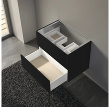 Waschtischunterschrank KEUCO X-Line BxHxT 80 x 60,5 cm x 49 cm Frontfarbe vulkanit matt 33163970000