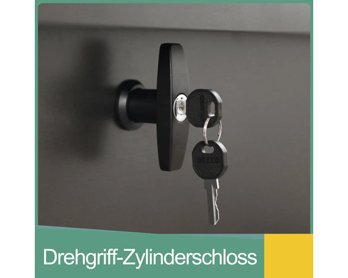 Drehgriff Zylinderschloss mit Schlüssel