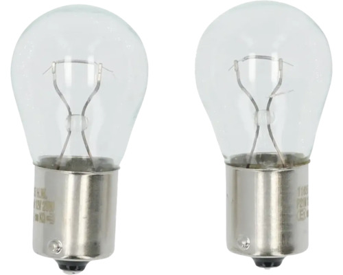 Zwei klare Glühlampen