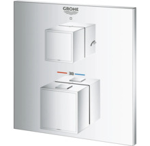 Grohe Logo. Duscharmatur mit Thermostat zur Temperaturregelung.