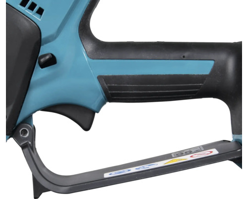 Griff einer Akku-Kettensäge