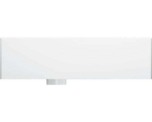 Weißes Waschbecken mit Ablauf