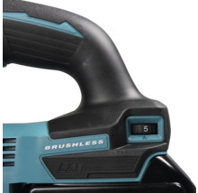 Detailansicht einer Akku-Heißklebepistole mit Brushless-Motor und Einstellknopf