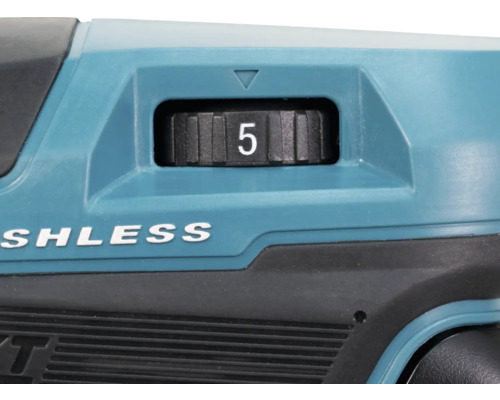 Drehknopf mit der Zahl 5 auf einem Elektrowerkzeug