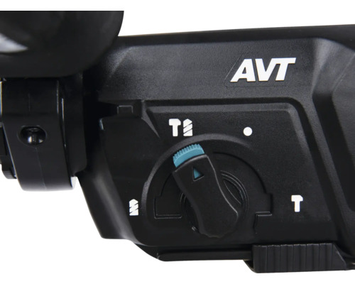 Detailansicht einer Bohrmaschine mit AVT-Technologie und Funktionswahlschalter