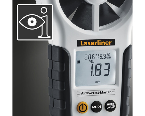 Laserliner AirflowTest-Master Windmessgerät mit Display
