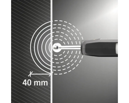 Symbolbild: Feuchtigkeitsmessgerät mit 40 Millimeter Messtiefe