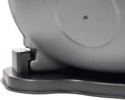 Detailansicht einer Schleifmaschine mit Fuß