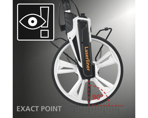 Laserliner Rad-Entfernungsmesser mit genauer Punktanzeige