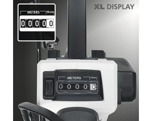 Meterzähler mit Anzeige der Messwerte in Metern und Zentimetern