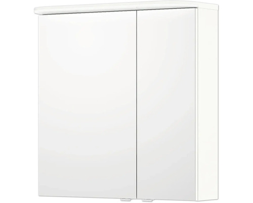 Weißer Spiegelschrank mit zwei Türen für das Badezimmer