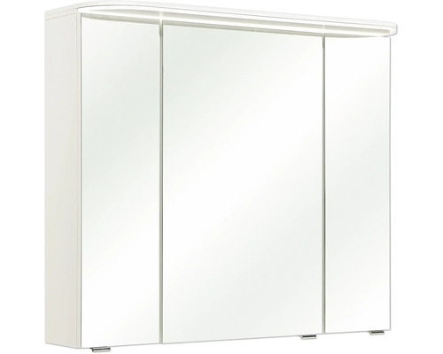Weißer Spiegelschrank mit drei Türen für das Badezimmer