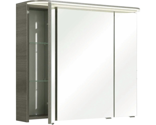 Spiegelschrank mit offenem Fach und Glaseinlegeböden